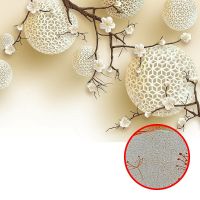 Фреска Ortograf 3D 6699 Фактура бархат золото FX-G Флизелин (3,8*2,7) Бежевый, Цветы/Абстракция арт-6699 (бархат золото FX-G) — фото 1, Фрески