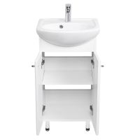 Тумба под раковину Aquaton Мира Н 41 Белая арт-1A104401MR010 — фото 3, Тумбы под раковину