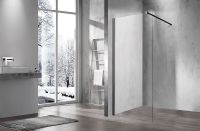 Душевая перегородка Vincea Walk-In 80 профиль Черный матовый стекло прозрачное арт-VSW-1H800CLB — фото 3, Душевые перегородки