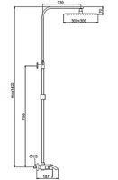 Душевая система Frap H803 Нержавеющая сталь арт-F24803 — фото 8, Душевые стойки