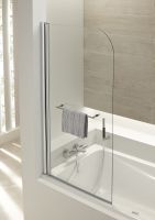 Шторка на ванну Jacob Delafon Odeon Up 80x145 профиль Хром стекло прозрачное арт-E4932-GA — фото 1, Шторки для ванной распашные