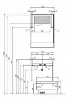 Тумба Aquaton Капри 55 Бетон пайн Белая арт-1A231003KPDA0 — фото 9, Комоды и тумбы для ванной комнаты