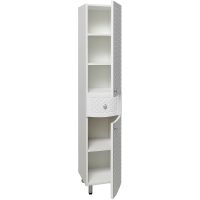 Шкаф пенал Runo Милано 30 R Белый арт-УТ000002107 — фото 2, Пеналы для ванной комнаты