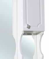 Зеркало со шкафом Bellezza Кантри 65 с подсветкой R Белое арт-4619910001012 — фото 1, Зеркальные шкафы в ванную