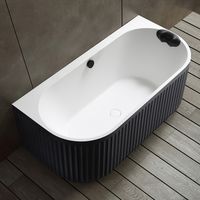 Товар: Ванна из искусственного камня Abber Leipzig 170x80 Черно-белая матовая без гидромассажа арт-AM9916BW - фото 1 Ванна из искусственного камня Abber Leipzig 170x80 Черно-белая матовая без гидромассажа арт-AM9916BW — фото 1, Ванны из искусственного камня