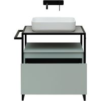 Тумба под раковину Allen Brau Priority 70 Папирус матовый арт-1.31001.PWM — фото 5, Тумбы под раковину