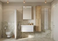 Подвесной шкаф Aquaton Либерти 40 Дуб эльвезия арт-1A280003LYC70 — фото 6, Шкафы для ванной