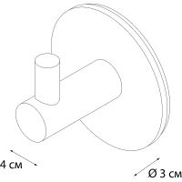 Крючки Fixsen Practica Черные арт-FX-558A — фото 3, Крючки для полотенец