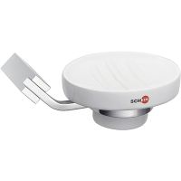 Мыльница Schein Watteau Белая Хром арт-122C-R — фото 1, Мыльницы