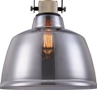 Подвесной светильник Maytoni Pendant Irving Дымчатый Черный арт-T163PL-01C — фото 3, Подвесные светильники