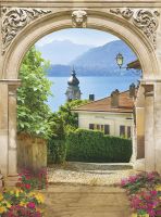 Фреска Ortograf Городской пейзаж 3648 Фактура флок FLK Флизелин (2*2,7) Разноцветный, Город/Пейзаж арт-3648 (флок FLK) — фото 2, Фрески