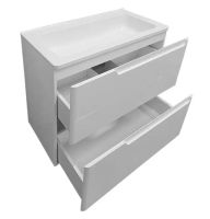 Тумба с раковиной Эстет Kare Luxe 60 подвесная Белая арт-ФР-00007074 — фото 2, Тумбы с раковиной