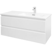 Тумба под раковину Jacob Delafon Madeleine 100 R подвесная Белая матовая арт-EB2055-J51 — фото 1, Тумбы под раковину