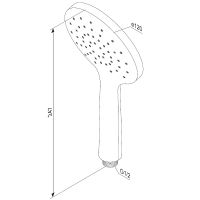 Ручной душ Damixa Jupiter Черный матовый арт-977020300 — фото 3, Лейки для душа