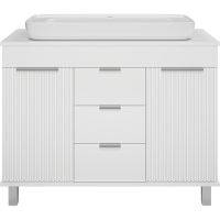 Тумба с раковиной Brevita Enfida 100 Белая матовая арт-УТ000014765 — фото 2, Тумбы с раковиной