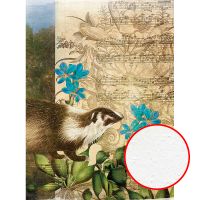 Фреска Ortograf Животные 7090 Фактура бархат FX Флизелин (2*2,7) Коричневый/Зеленый/Голубой, Животные/Цветы/Абстракция арт-7090 (бархат FX)