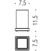 Товар: Стакан для зубных щеток Colombo Design Look Черный матовый арт-B1641.NM-VAN - фото 3 Стакан для зубных щеток Colombo Design Look Черный матовый арт-B1641.NM-VAN — фото 3, Стаканы для зубных щеток