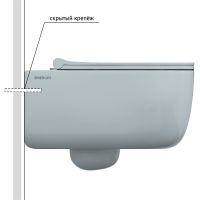 Комплект унитаза Berges Ego XL Rimless с инсталляцией Atom Line с сиденьем Микролифт и Черной SoftTouch клавишей смыва арт-043357 — фото 5, Комплекты унитаз + инсталляция