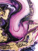 Фреска Ortograf Misto 33283 Фактура бархат FX Флизелин (2*2,7) Розовый/Фиолетовый/Золото, Абстракция арт-33283 (бархат FX) — фото 2, Фрески