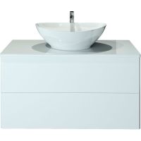 Тумба с раковиной Orange Otto 100 Белая арт-Ot-100TuGLASS+G56 — фото 1, Тумбы с раковиной