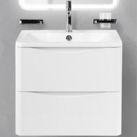 Тумба под раковину BelBagno подвесная Bianco Lucido арт-ACQUA-600-2C-SO-BL — фото 1, Тумбы под раковину