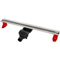 Душевой лоток Berges Super Slim 800 с решеткой Хром глянец арт-091154 — фото 1, Душевые лотки