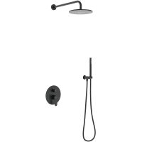 Душевая система Berges Nardis 2R Black Черная матовая арт-071004 — фото 1, Встраиваемые душевые комплекты