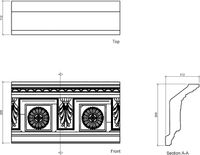 Карниз Европласт 2000x205x112 мм арт-1.50.281 — фото 3, Карнизы