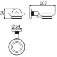 Мыльница CeramaLux Antica Золото арт-61204-1 — фото 2, Мыльницы