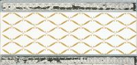 Керамический бордюр Ape Noblesse Cenefa Delis Blanco Silver 10x20 см арт-S001228 — фото 1, Керамическая плитка