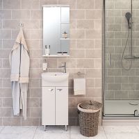 Зеркало Runo Азов 40 с подсветкой Белое арт-00000000934 — фото 3, Зеркала в ванную комнату