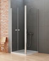 Душевой уголок New Trendy New Soleo Chrome 90x100 профиль Хром стекло прозрачное арт-D-0145A/D-0093B — фото 3, Прямоугольные душевые уголки