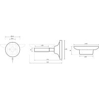 Товар: Мыльница Bemeta Retro Gold and Сhrom Золото Хром арт-144208028 - фото 2 Мыльница Bemeta Retro Gold and Сhrom Золото Хром арт-144208028 — фото 2, Мыльницы