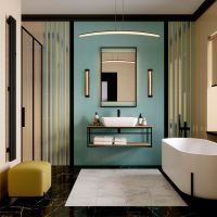 Керамическая плитка Kerama Marazzi Спига голубой структура настенная 15х40 см арт-15140 — фото 2, Керамическая плитка