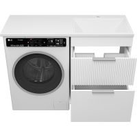 Тумба под раковину Brevita Enfida 120 Белая матовая арт-ENF-07060-012Я — фото 7, Тумбы под раковину