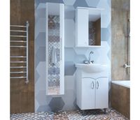 Товар: Тумба под раковину Mixline Формат 52 Белая арт-525507 - фото 2 Тумба под раковину Mixline Формат 52 Белая арт-525507 — фото 2, Тумбы под раковину