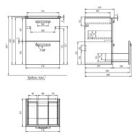 Товар: Тумба под раковину Cersanit Melar 50 подвесная Белая арт-64127 - фото 9 Тумба под раковину Cersanit Melar 50 подвесная Белая арт-64127 — фото 9, Тумбы под раковину