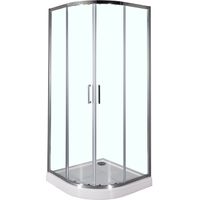 Душевой уголок Aquanet Alfa NAA2142 100x100 профиль Хром стекло прозрачное арт-185040 — фото 1, Душевые уголки четверть круга