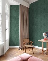 Обои Grandeco Cumaru Винил на флизелине (0,53*10,05) Зеленый, Листья арт-CU 3207 — фото 3, Обои для стен