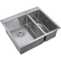 Кухонная мойка ZorG R 59 Нержавеющая сталь арт-R 59-2-51-L — фото 1, Кухонные мойки