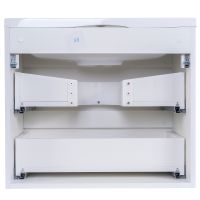 Тумба под раковину Style Line Бергамо 60 подвесная Белая антискрейч арт-СС-00002316 — фото 4, Тумбы под раковину