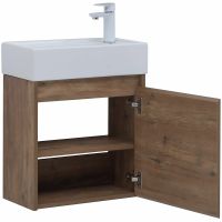 Тумба с раковиной Aquanet Nova Lite 50 подвесная Дуб рустикальный арт-302521 — фото 7, Тумбы с раковиной