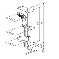 Товар: Душевой гарнитур AM.PM Like Хром арт-F0180064 - фото 8 Душевой гарнитур AM.PM Like Хром арт-F0180064 — фото 8, Душевые гарнитуры на штанге