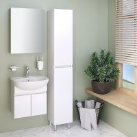 Тумба под раковину Runo Лада 50 подвесная Белая арт-00-00001366 — фото 3, Тумбы под раковину