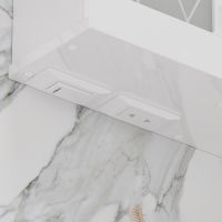 Зеркало со шкафом Volna Milena 70 L с подсветкой Белое арт-zsMLN70.L-01 — фото 5, Зеркальные шкафы в ванную