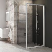 Душевая стенка Ravak Blix BLPS-100 профиль Белый стекло Графит арт-9BHA0100ZH — фото 2, Боковые стенки