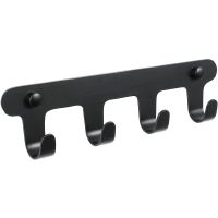 Вешалка для полотенец Fixsen Practica Черная арт-FX-805B-4 — фото 1, Крючки для полотенец