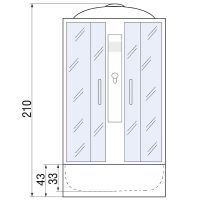 Товар: Душевая кабина River Rein 90x90 МТ с поддоном арт-10000000199 - фото 3 Душевая кабина River Rein 90x90 МТ с поддоном арт-10000000199 — фото 3, Душевые кабины