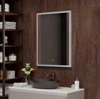 Зеркало Континент Life 800х1200 с подсветкой Серебро с сенсорным выключателем арт-ЗЛП2703 — фото 9, Зеркала в ванную комнату