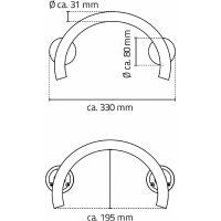 Поручень Ridder Art Хром арт-А261100 — фото 3, Поручни для ванной
